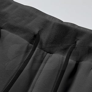 Conjunto de Sudadera con Capucha y Pantalones Cortos de Algodón 100% para Hombre, Diseño Personalizado, Informal de Invierno, Color Sólido, Cómodo - Product Image 6