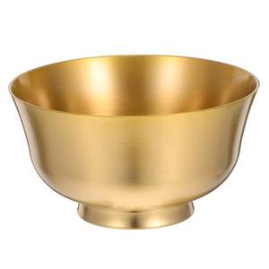 Tazón de Servir Redondo de Aluminio Estilo Americano, Hecho a Mano, Pulido, Dorado, Decorativo para Fiestas en Casa, Venta Caliente - Product Image 6