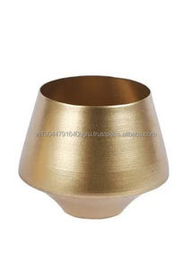 กล่องโลหะทำด้วยมือทรงแก้วไวน์กระถางต้นไม้หรูหราบ้านสวนแบบตั้งโต๊ะ - Product Image 6