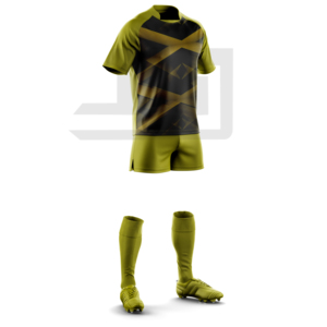 Uniforme de rugby haut de gamme, maillot et short personnalisés imprimés, respirant, durable, séchage rapide, coupe-vent, 100% polyester, col en V, vêtements de sport - Product Image 3