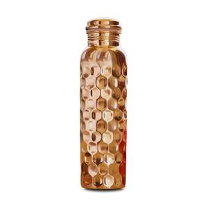 Embossed Copper <b>Metal</b> <b>Bottle</b> - Product Image 3