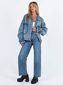 <b>Men</b> and Women Wholesale Hot Seller Oversized Style Fashion Lady Spring <b>Summer</b> Jean <b>Jacket</b> Loose Denim Coat <b>Jackets</b> - Product Image 4