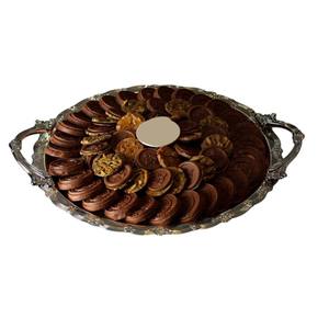 Plateau à chocolat décoratif en métal de la plus grande qualité Plateau de service à bonbons Présentoir à desserts pour le ramadan et les occasions spéciales - Product Image 3