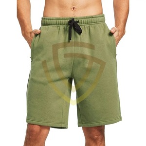 Pantalones Cortos Deportivos Personalizados para Hombre, de Secado Rápido, para Entrenamiento, Jogging, Felpa, 100% Algodón, Cintura Media, con Cordón, para Gimnasio y Fitness - Product Image 5