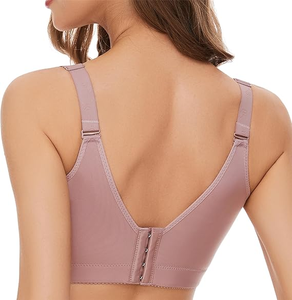 Soutien-gorge T-shirt sans couture à armatures push-up grande taille XXL/XXXL pour femme en coton confortable qui dissimule le dos dodu - Product Image 6