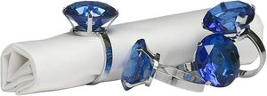 Articles ménagers de luxe en métal Anneau de serviette bleu sarcelle en vrac pour la décoration de fête Ajoutez une touche élégante à votre table à manger - Product Image 3
