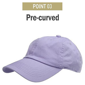 Casquettes de baseball en coton lavande avec logo brodé 3D Design réglable chic pour une élégance et un confort décontractés - Product Image 4