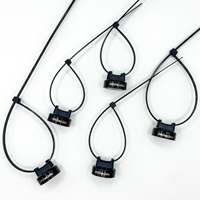 Supports magnétiques pour attaches à fermeture éclair North Georgia Lighting - Lot de 5