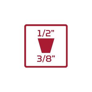 Gedore Convertor 3/8'' X 1/2'' Square <b>Socket</b> - Product Image 3