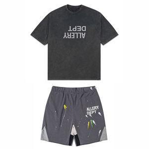 Nouveau T-shirt ample et court en coton 100 % pour femme, décontracté, respirant, anti-plis, à épaules tombantes, en tissu tricoté 220g - Product Image 2