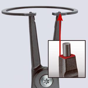 คีมตัดวงแหวน Knipex Precision สีเทาเคลือบอะทราเมนต์ สำหรับวงแหวนภายนอกบนแกน - Product Image 3