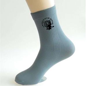 Customized Logo Available Crew <b>Socks</b>-Quick Dry Breathable Anti-Slip <b>Polyester</b>/Spandex/Nylon/Cotton for Men's Gym & Workout - Product Image 1