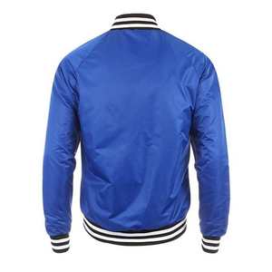 Chaquetas de bombardero de béisbol Varsity de satén de poliéster 100% personalizadas más vendidas, cierre de cremallera y chaqueta transpirable para hombres - Product Image 2