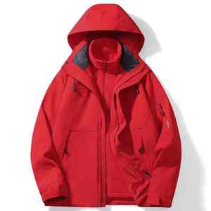 Chaqueta con bolsillo oculto con capucha y cremallera impermeable popular personalizada forro interior extraíble Sudadera con capucha - Product Image 1