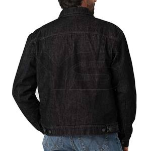 Vente en gros, nouvelle veste en jean grande taille à la mode pour hommes, vêtements et manteaux d'hiver de style décontracté pour hommes - Product Image 3