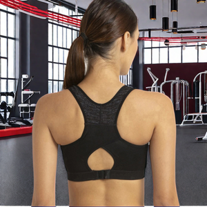 Sujetador deportivo corto rojo de un hombro para mujer, soporte medio, sin costuras, Fitness, Yoga, Top de sudor, Sujetador deportivo de talla grande hecho a medida - Product Image 2