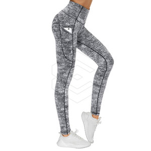 Seamless Casual Summer Women's Sublimation Leggings-Breathable Anti-Bacterial Cotton/Bamboo Active Wear for Yoga & Workout - Product Image 4