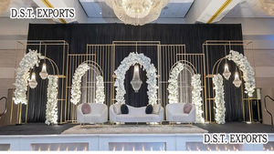 Premium Rectangular Laser Cut <b>Frames</b> for Weddings Exclusive Metal Laser Cut Panels Wedding <b>Backdrop</b> Designer Laser Cut <b>Frame</b> USA - Product Image 4