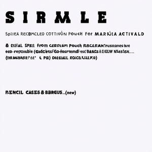 Astuccio in Cotone Riciclato Spinea per Gadget Sostenibili, Portamatite e Borse Ecologiche, Nuovo Design - Product Image 3