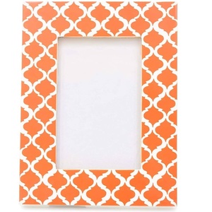 Cadre photo en résine moderne personnalisable dernière conception incrustation d'os naturel décoration de table murale très vendue nouveautés - Product Image 2