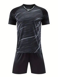 Muestra gratis de ropa de fútbol transpirable, conjunto completo de kits de fútbol con impresión por sublimación, camisetas de talla grande y uniforme - Product Image 3