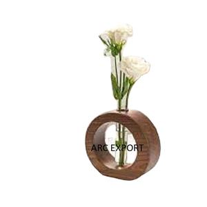 Recién llegado, diseño giratorio elegante con flor blanca, último diseño, florero decorativo para la decoración de la sala de estar del hogar - Product Image 1