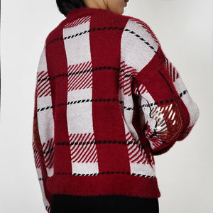 Pull de qualité supérieure femmes automne hiver lâche tricoté nouvelle couleur différentes femmes chandails en gros femmes chandails - Product Image 2