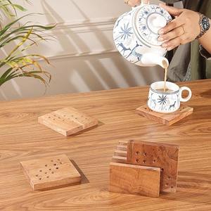 Posavasos de madera Fabricante mayorista Proveedor mayorista Posavasos de nogal faizacraft - Product Image 1