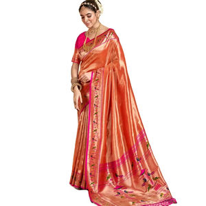 Dernier créateur Banarasi Silk Zari Weaving Border Saree By Fab Zone - Product Image 1