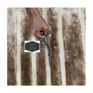 Tufté à la main personnalisé nouveau Design abstrait tapis tapis bambou soie NZ laine pour la maison intérieur projets commerciaux tapis - Product Image 6