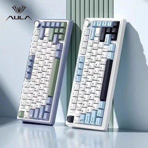 Teclado Mecánico Personalizado A U L A F75 Tri-Modo: Inalámbrico, Bluetooth, para Oficina, Juegos, Esports, RGB, Música y Ritmo - Product Image 4