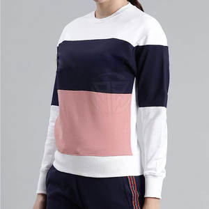 Sweat-shirt décontracté en polaire pour femme, intérieur doux, tissu écologique coton/polyester 300g, respirant, coupe décontractée, devant - Product Image 5