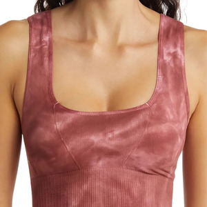 Sujetador Deportivo Ligero de Alta Sujeción sin Costuras para Yoga y Gimnasio, Talla Grande, Color Personalizado, Transpirable, con Tirantes Ajustables, Poliéster/Algodón - Product Image 3
