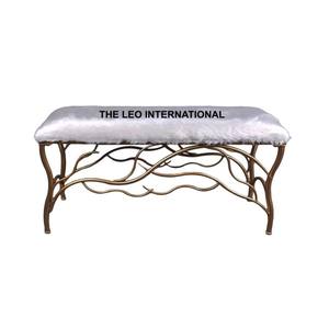 Banco Otomano de Acero con Espuma y Cuero Sintético, Mueble Moderno y Sencillo para el Hogar, Dormitorio, Sala de Estar, Precio de Fábrica - Product Image 4