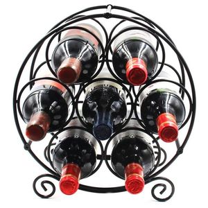 Nouveau look Porte-bouteille de vin en métal design fantaisie Porte-vin Stands plusieurs porte-bouteilles de vin au coût le plus bas - Product Image 2