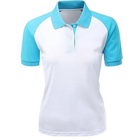 Logotipo personalizado bordado de poliéster de secado rápido para Polo uniforme de negocios Golf para polos para mujeres y hombres de longitud corta