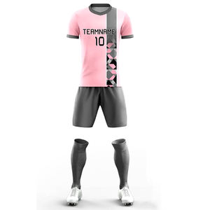 Dernier style, ensembles de football respirants à imprimé numérique, maillots de football pour hommes, shorts légers, vêtements de sport respirants, OEM - Product Image 1