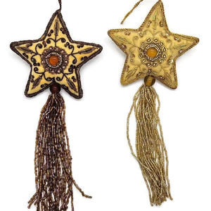 Decoraciones navideñas hechas a mano Adornos colgantes navideños Acentos festivos para el hogar para la temporada navideña Decoración del árbol - Product Image 1