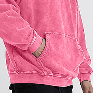 Logo Brodé Personnalisé 400 Gsm Sweats à Capuche Basics Puff Printing Sweats à Capuche Vierges de Haute Qualité Streetwear 100% Coton Mélangé - Product Image 2