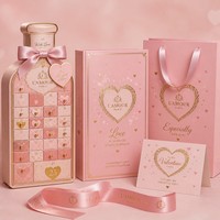 Calendario de Adviento con Forma de Botella de Perfume para San Valentín, Caja de Regalo de Lujo de 14 Días, Caja de Regalo PR