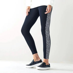 Meilleur prix de gros personnalisé panneau latéral Logo femmes Leggings 2025 meilleure vente Gym entraînement femmes Yoga Leggings - Product Image 1