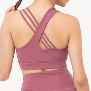 Ropa deportiva personalizada de alta calidad para mujer, nuevo diseño, gimnasio, entrenamiento, Fitness, sujetador, Top, transpirable, con forro de LICRA, MOQ bajo, deportes de talla grande - Product Image 4
