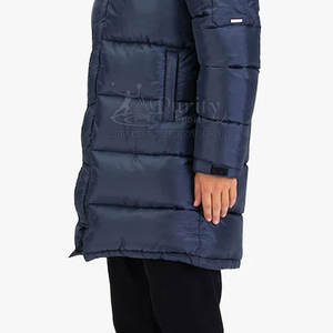 Chaqueta larga acolchada de algodón para hombre de calidad superior Nuevo diseño Chaqueta larga acolchada de algodón para hombre Invierno para venta en línea - Product Image 5