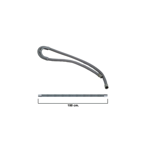 Tubo di scarico per lavatrice con supporto, 1,5 metri. - Product Image 2