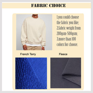 Sudaderas con Capucha de Forro Polar 100% Algodón para Hombre, con Bolsillo, Transpirables, 300g, para Invierno, Gimnasio, Ropa Deportiva Informal - Product Image 5