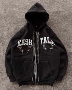 Conjunto de chándal de dos piezas para hombre y mujer KASH TALK Sudadera con capucha y pantalones para correr Outfit Streetwear Fashion. - Product Image 1