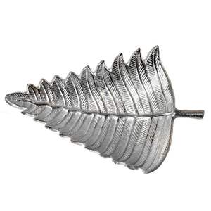 Meilleur plat de service en feuille fini nickel en métal de concepteur unique plateau de service de feuille décoratif de fête plateau de service de feuille vintage - Product Image 6