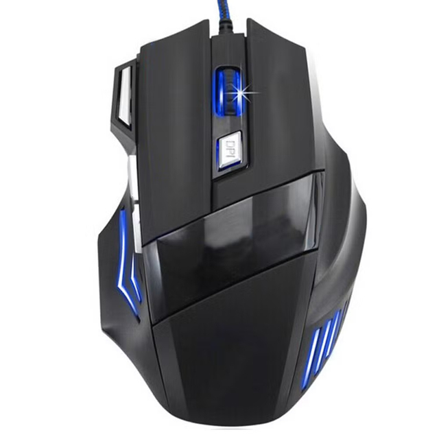 Best 7D LED Gaming Mouse | Large Ergonomic Wired Optical Mouse with Adjustable DPI and RGB Backlight for PC & Laptop