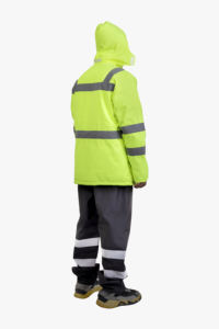 High Visibility Breathable Comfortable Workwear Vest Reflective <b>Strips</b> Customizable Jacket Logo Bulk Supply - Product Image 4