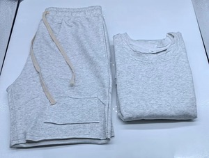 <b>Mens</b> Cotton <b>Short</b> Sets Sport Training Suits Top With <b>Shorts</b> <b>Patches</b> Streetwears Gym Fitness Kits Ruched Male Tracksuits - Product Image 6